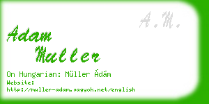 adam muller business card